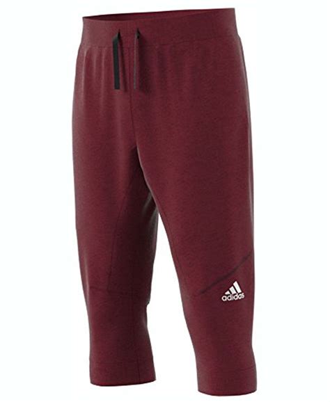 adidas heren cross-up 3 4 broek wijnrood|adidas cross up 3 4 pants .